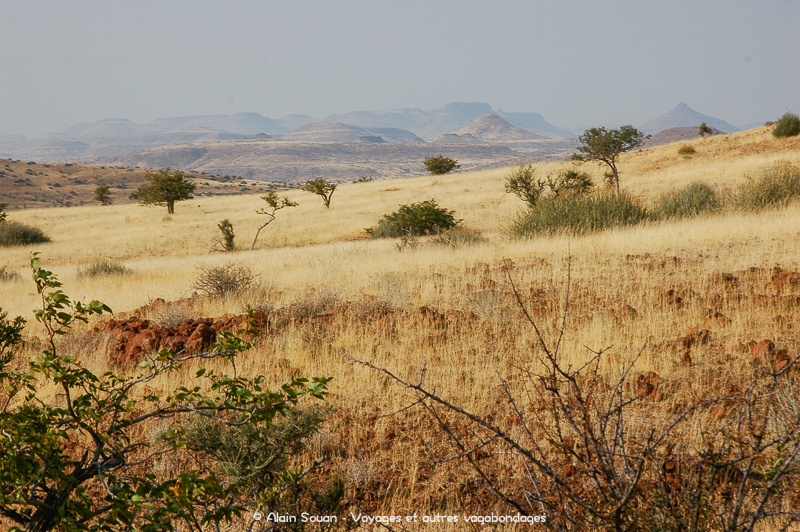 terre rouge Damaraland Namibie